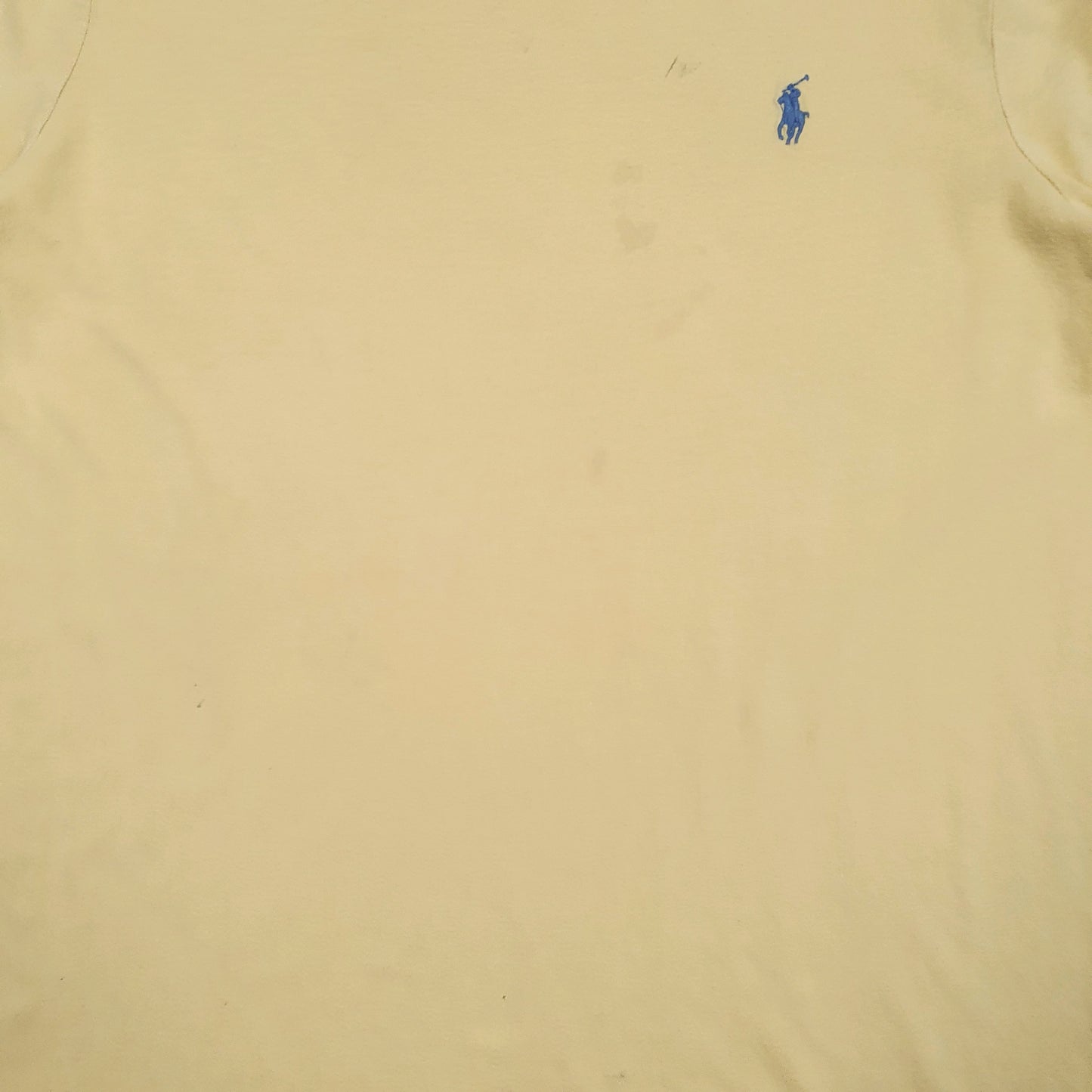 POLO RALPH LAUREN Yellow T Shirt Tee Short Sleeve Cotton Mens L