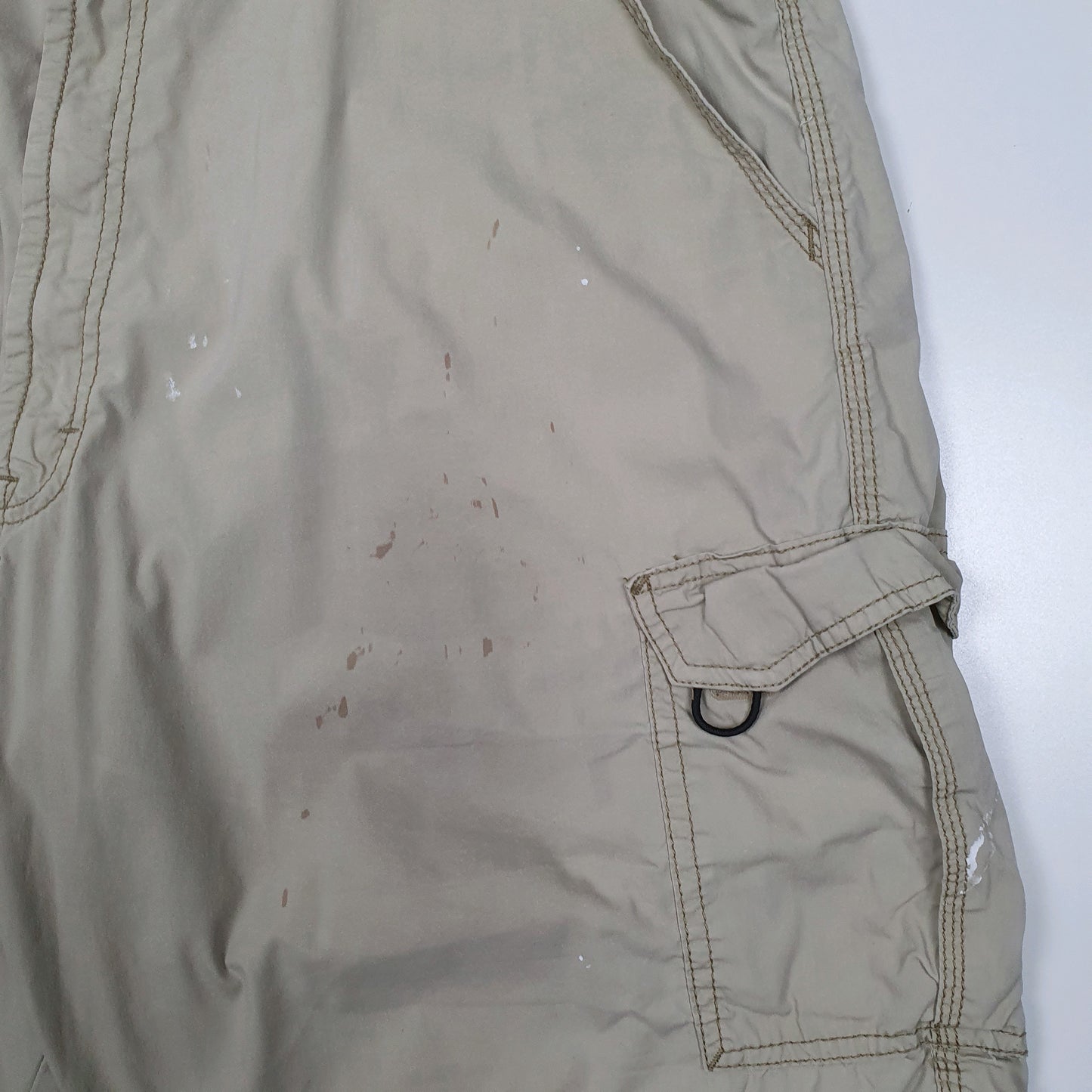 WRANGLER Beige Cargo Workwear Cotton Blend Shorts Mens W40