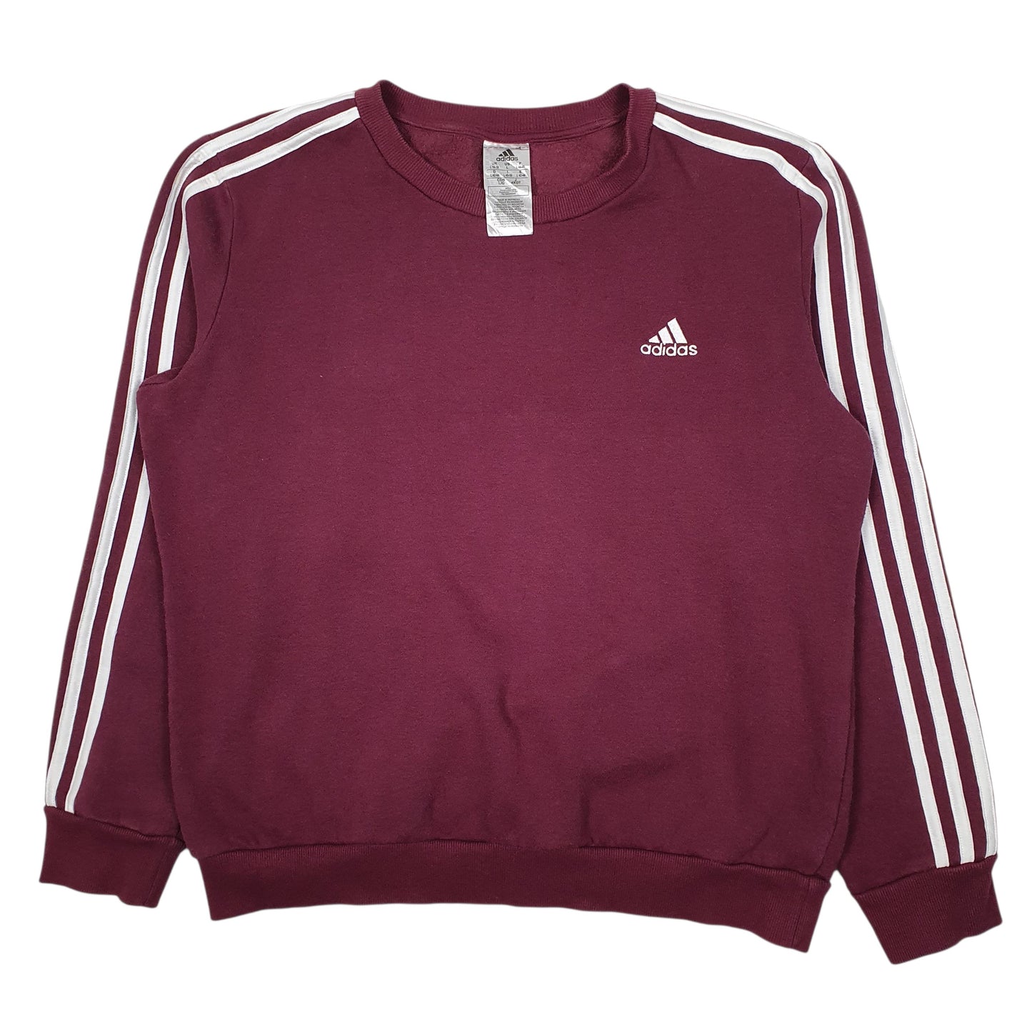 ADIDAS Crewneck Cotton Blend Jumper Sweatshirt Womens L