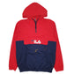 FILA Windbreaker Jacket Coat Half Zip Pullover Mens S