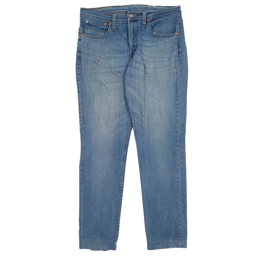 LEVIS 511 Jeans Slim Fit Blue Denim Trousers Mens W32 L28