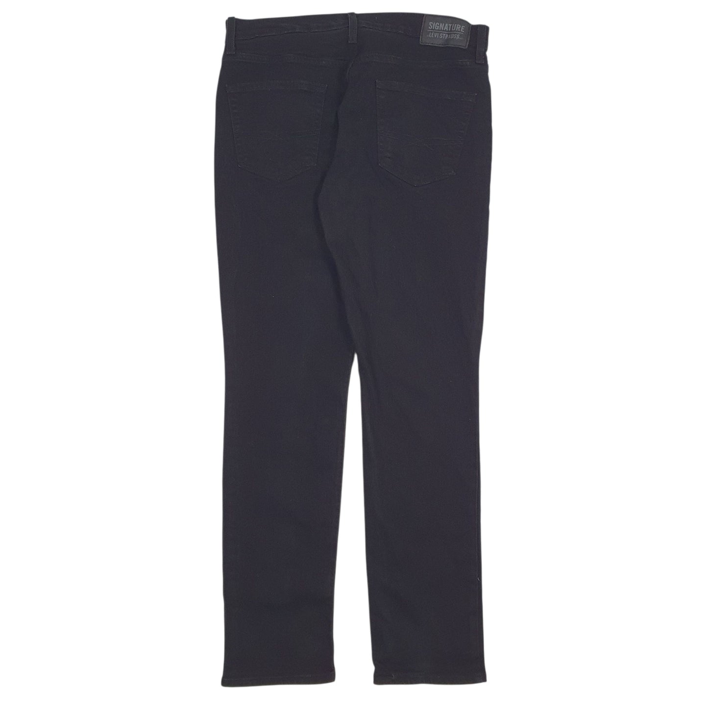 LEVIS Signature Jeans Slim Fit Black Denim Trousers Mens W34 L32