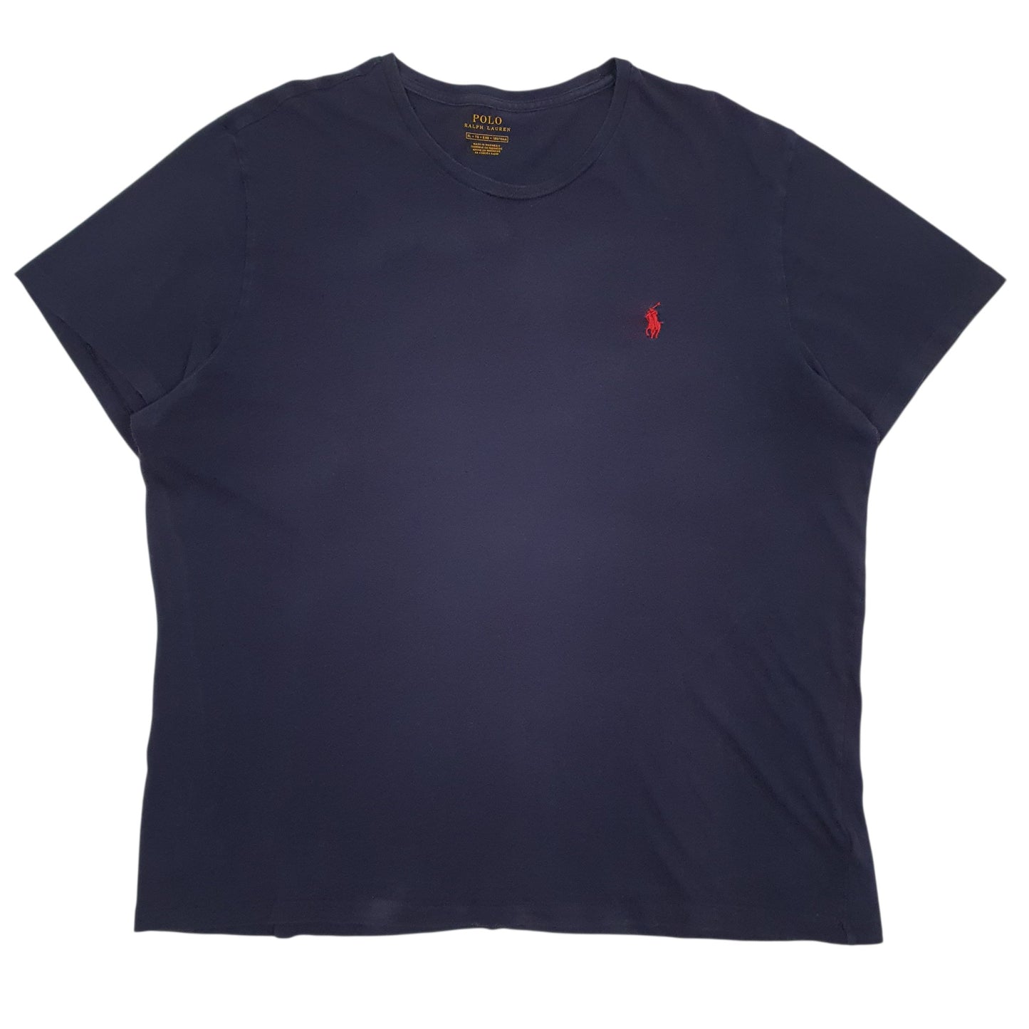POLO RALPH LAUREN Navy T Shirt Tee Short Sleeve Cotton Mens XL
