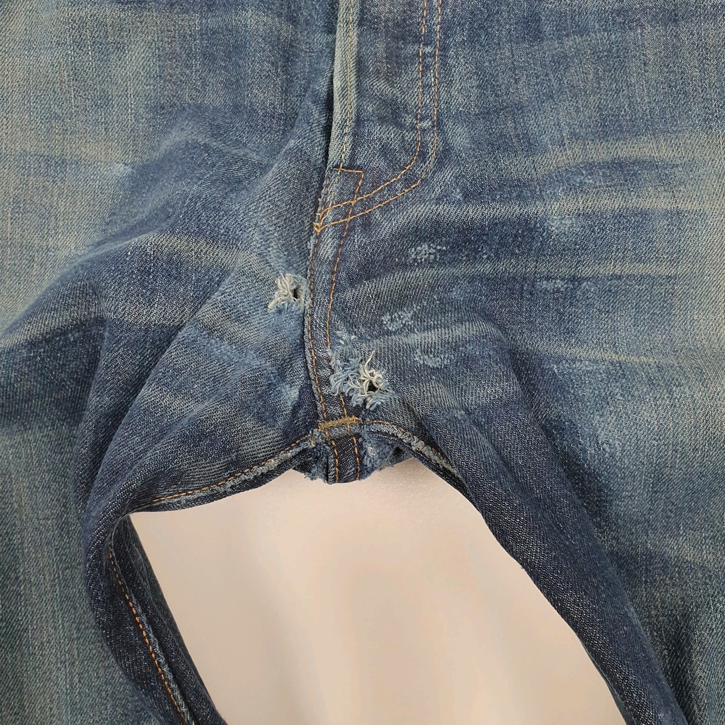 LEVIS 501 Jeans Original Fit Blue Denim Trousers Mens W36 L32