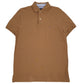 TOMMY HILFIGER Brown Polo Shirt Short Sleeve Cotton Mens S