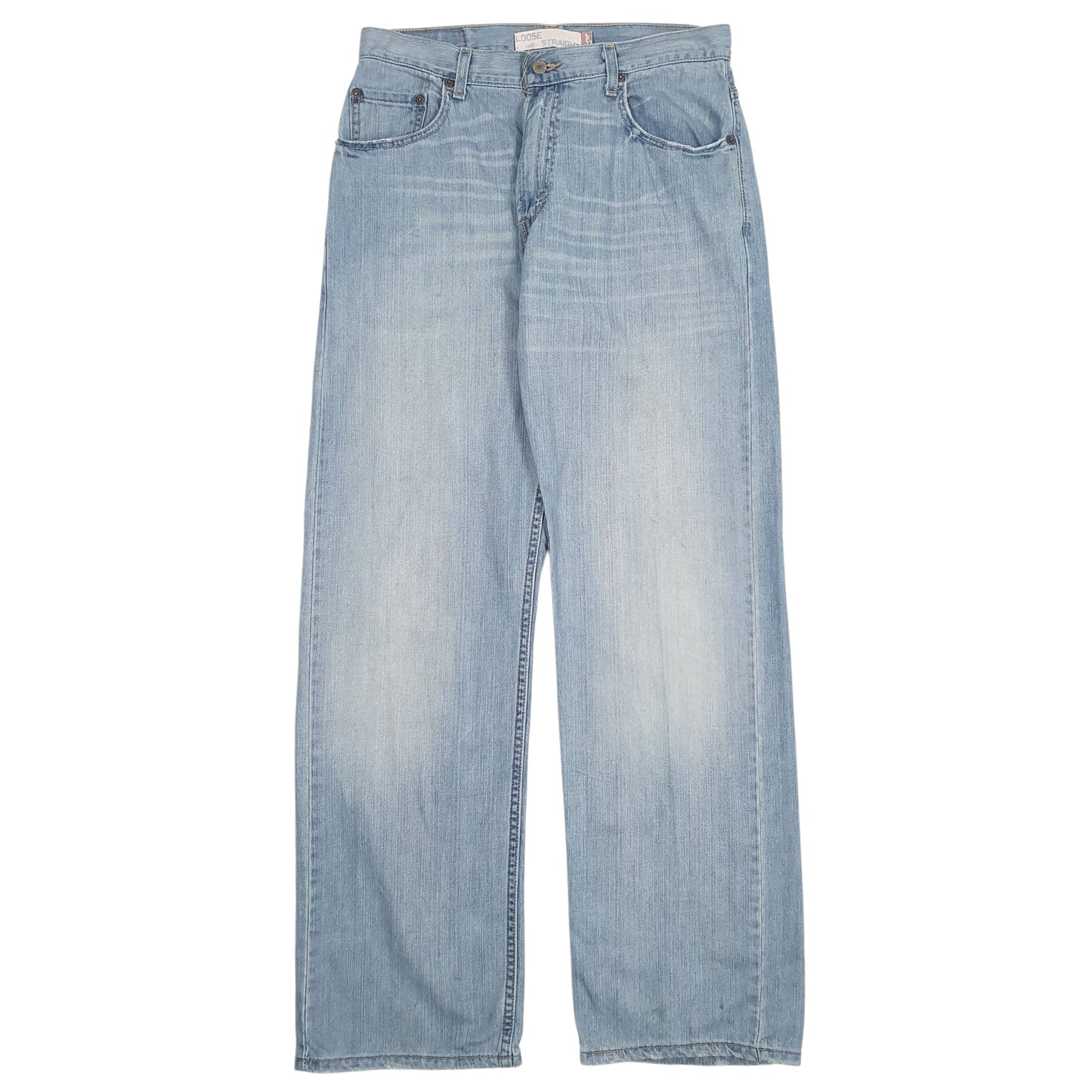 LEVIS 569 Jeans Loose Straight Fit Blue Denim Trousers Mens W30 L32