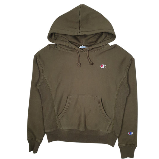 CHAMPION Hoodie Reverse Weave Jumper Sweatshirt Womens XS