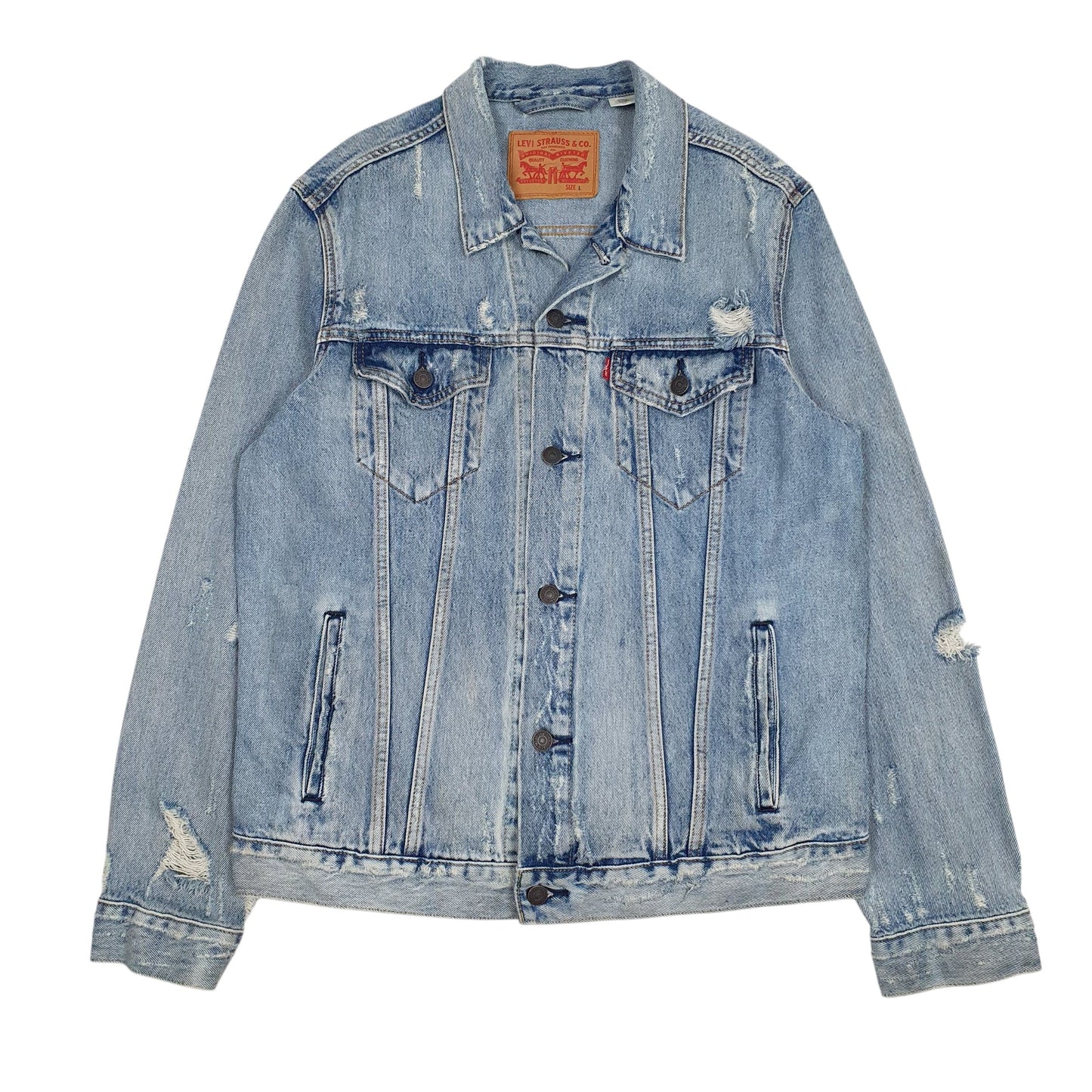 LEVIS Denim Jacket Coat Type 3 Trucker Mens L