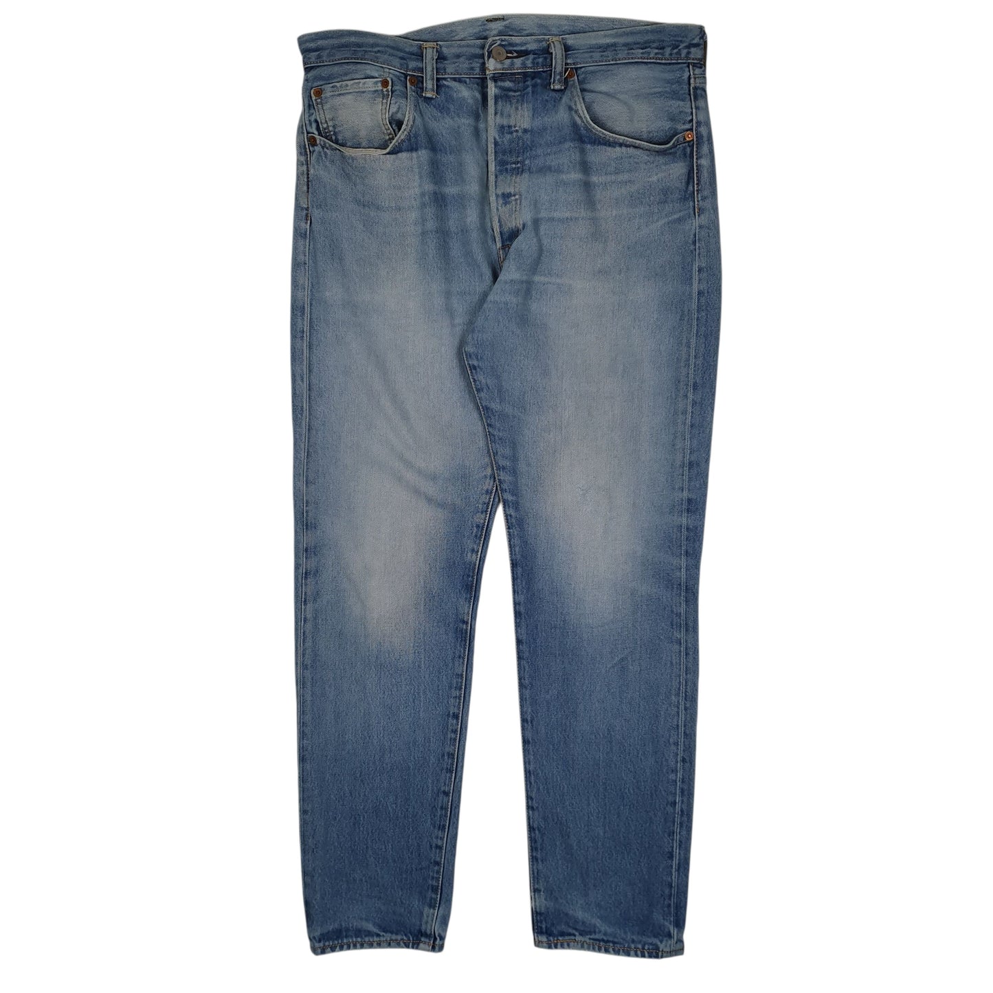 LEVIS 501 CT Jeans Regular Fit Blue Denim Trousers Mens Custom Taper W34 L32