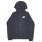 NIKE Full Zip Cotton Blend Jumper Sweatshirt Mens XS