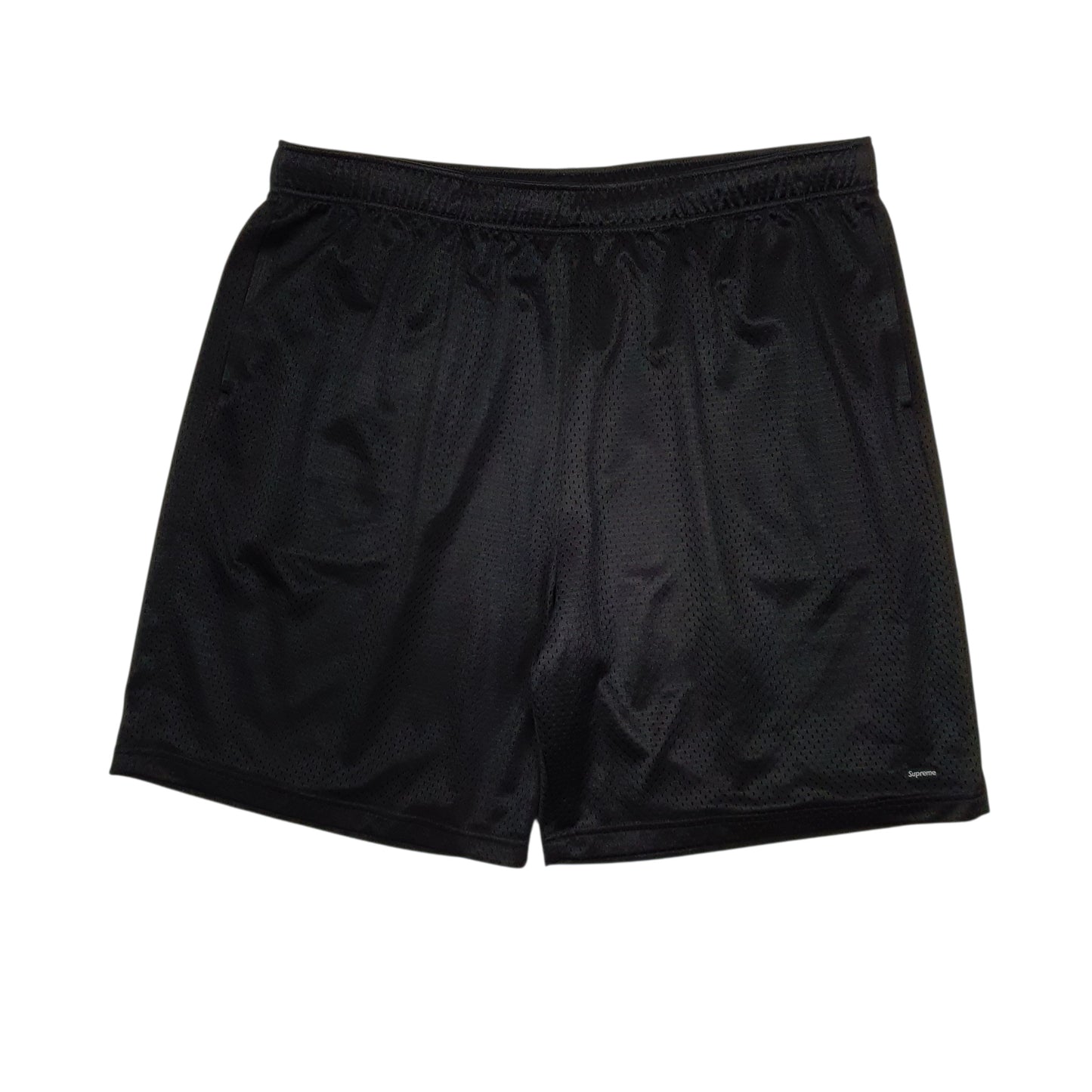 SUPREME Mesh Black Sport Polyester Shorts Mens XL