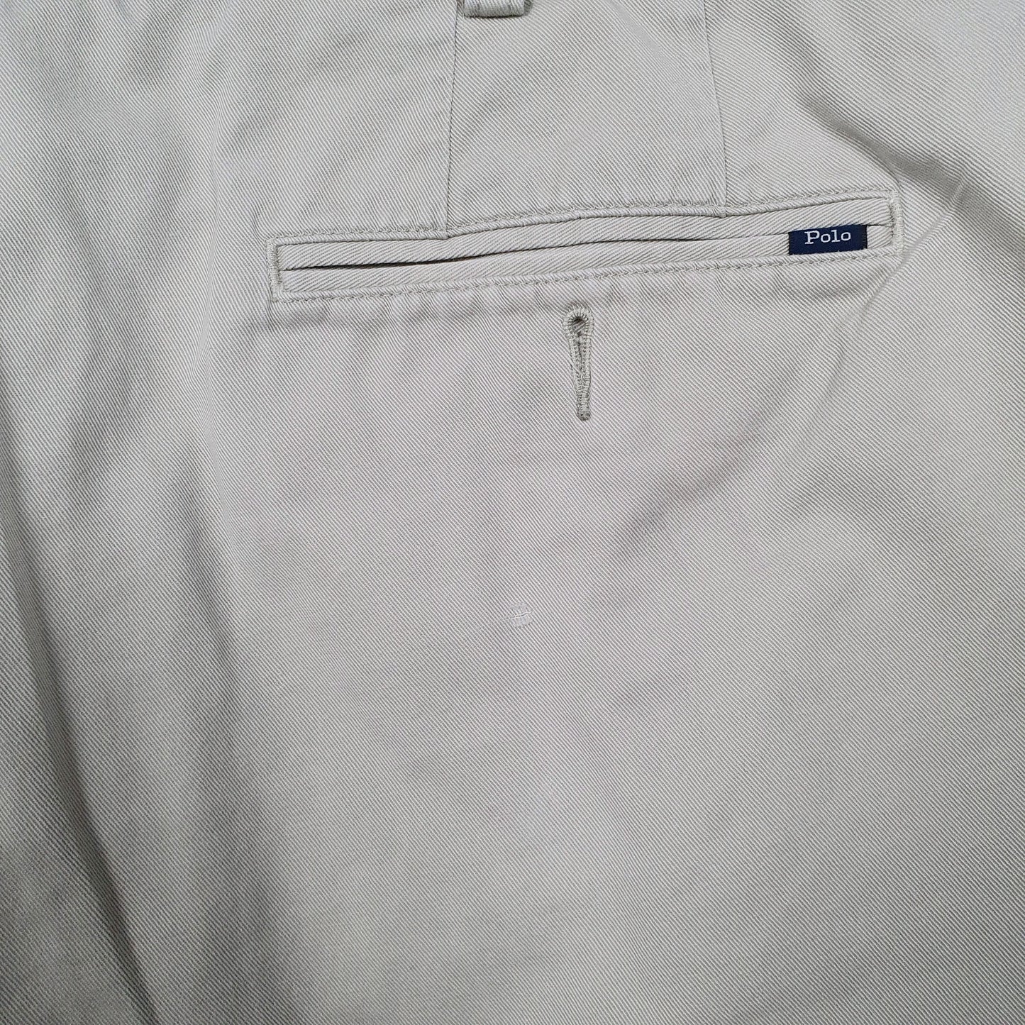 POLO RALPH LAUREN Classic Fit Beige Chino Cotton Shorts Mens W36