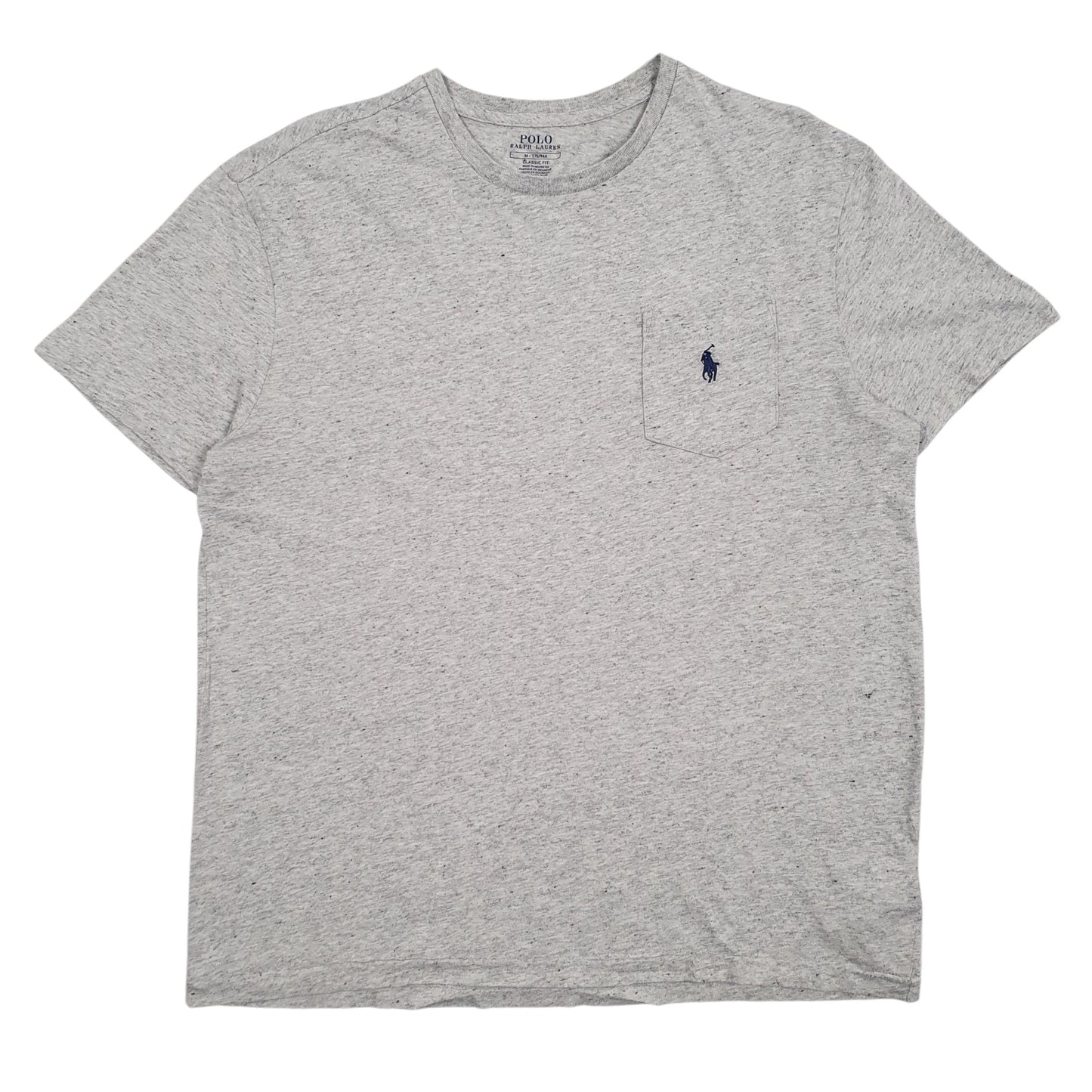 POLO RALPH LAUREN Grey T Shirt Tee Short Sleeve Cotton Mens M