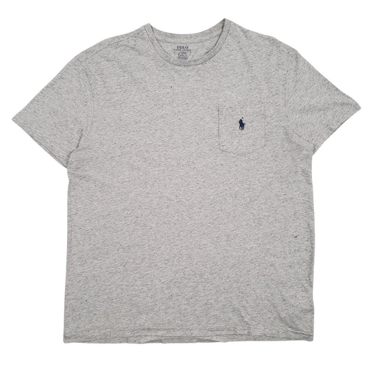 POLO RALPH LAUREN Grey T Shirt Tee Short Sleeve Cotton Mens M