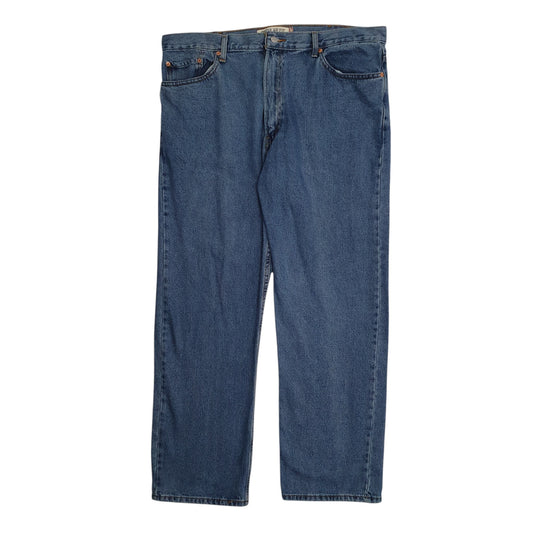 LEVIS 505 Jeans Regular Fit Blue Denim Trousers Mens Vintage 00s W42 L30