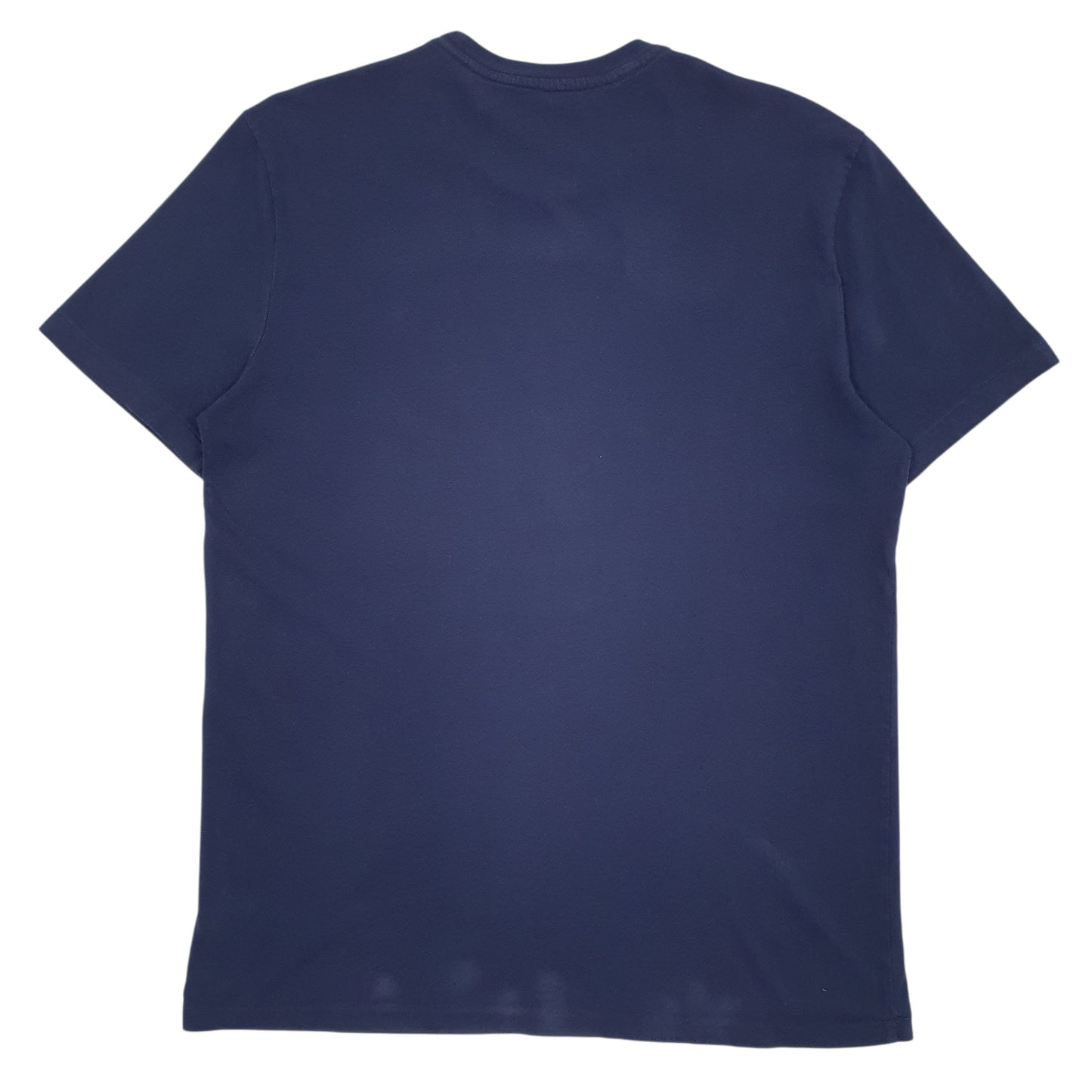 POLO RALPH LAUREN Navy T Shirt Tee Spellout Short Sleeve Cotton Mens M