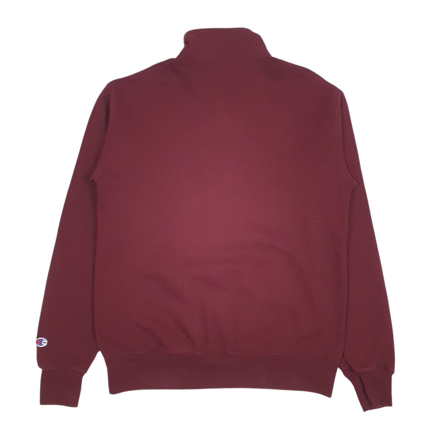 CHAMPION Quarter Zip Cotton Blend Jumper Sweatshirt Mens M