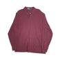 POLO RALPH LAUREN Burgundy Polo Shirt Long Sleeve Cotton Mens L