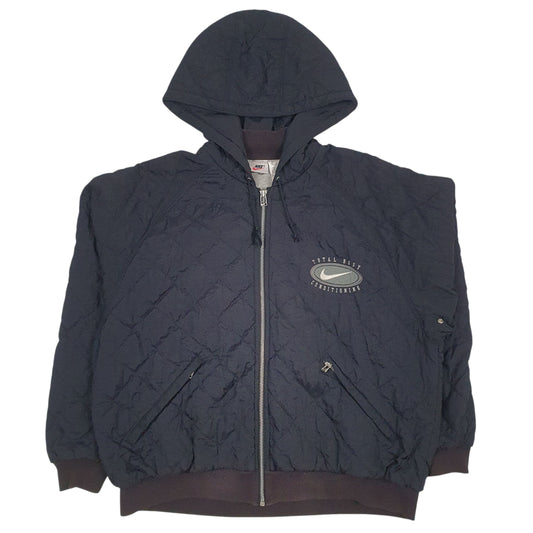 NIKE Total Body Conditioning Padded Windbreaker Jacket Coat Vintage 90s Womens M