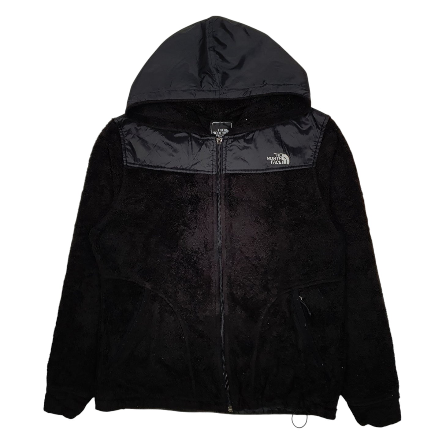 THE NORTH FACE Full Zip Fluffy Hoodie Fleece Jumper Womens L
