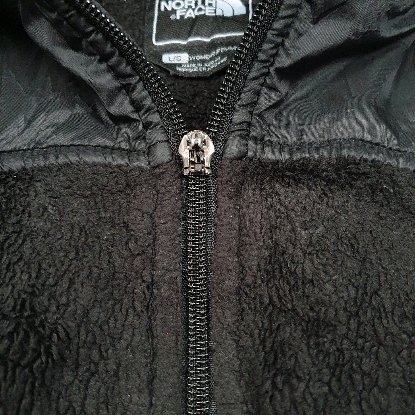 THE NORTH FACE Full Zip Fluffy Hoodie Fleece Jumper Womens L