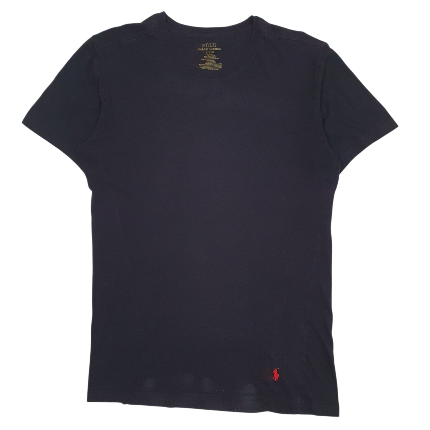 POLO RALPH LAUREN Black T Shirt Tee Short Sleeve Cotton Mens M
