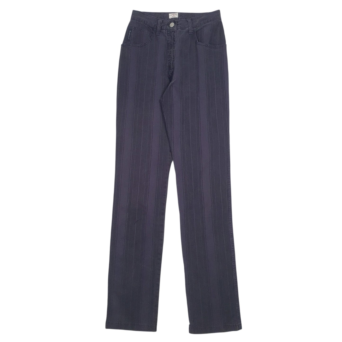 ARMANI Chino Trousers Purple Cotton Blend Womens UK6