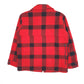 Mens Red Johnson Woolen Mills Vintage Made in USA Mackinaw Cruiser Hunting Hoodie Coat