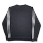 Womens Black Adidas  Crewneck Jumper