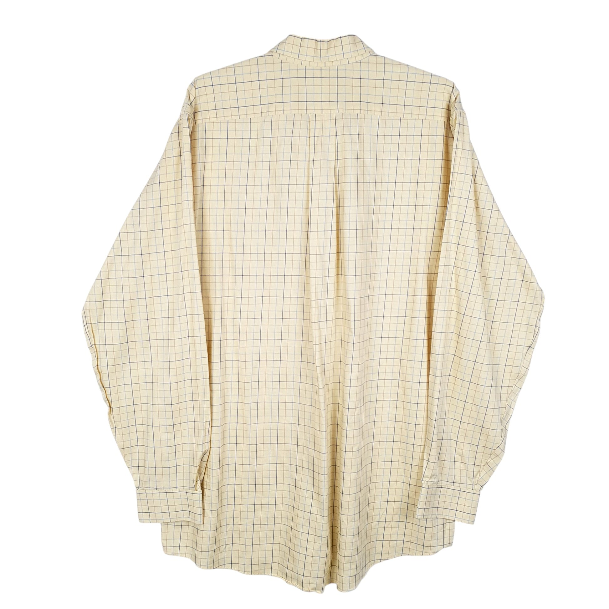 Mens Yellow L.L.Bean Tall Long Sleeve Shirt