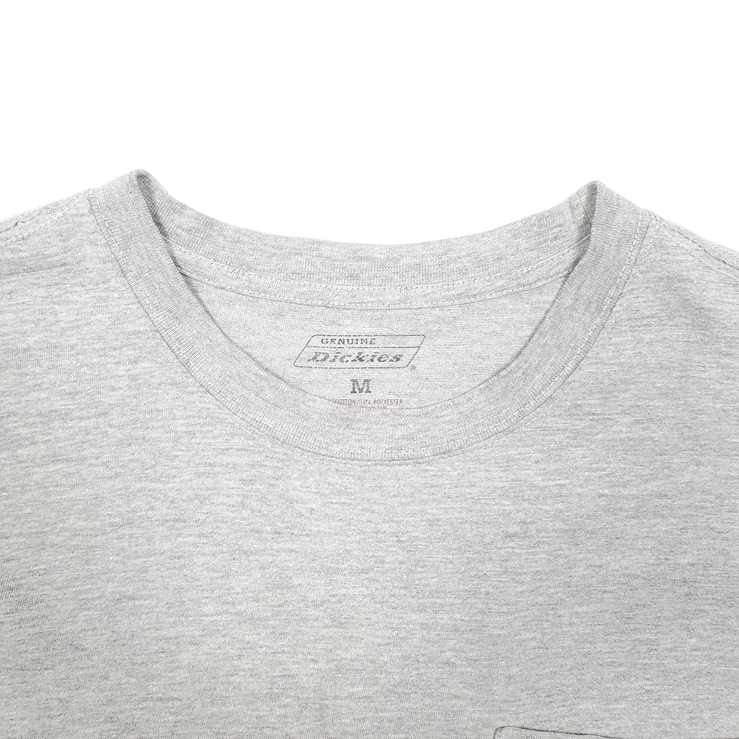 Mens Grey Dickies Pocket Workwear Short Sleeve T Shirt