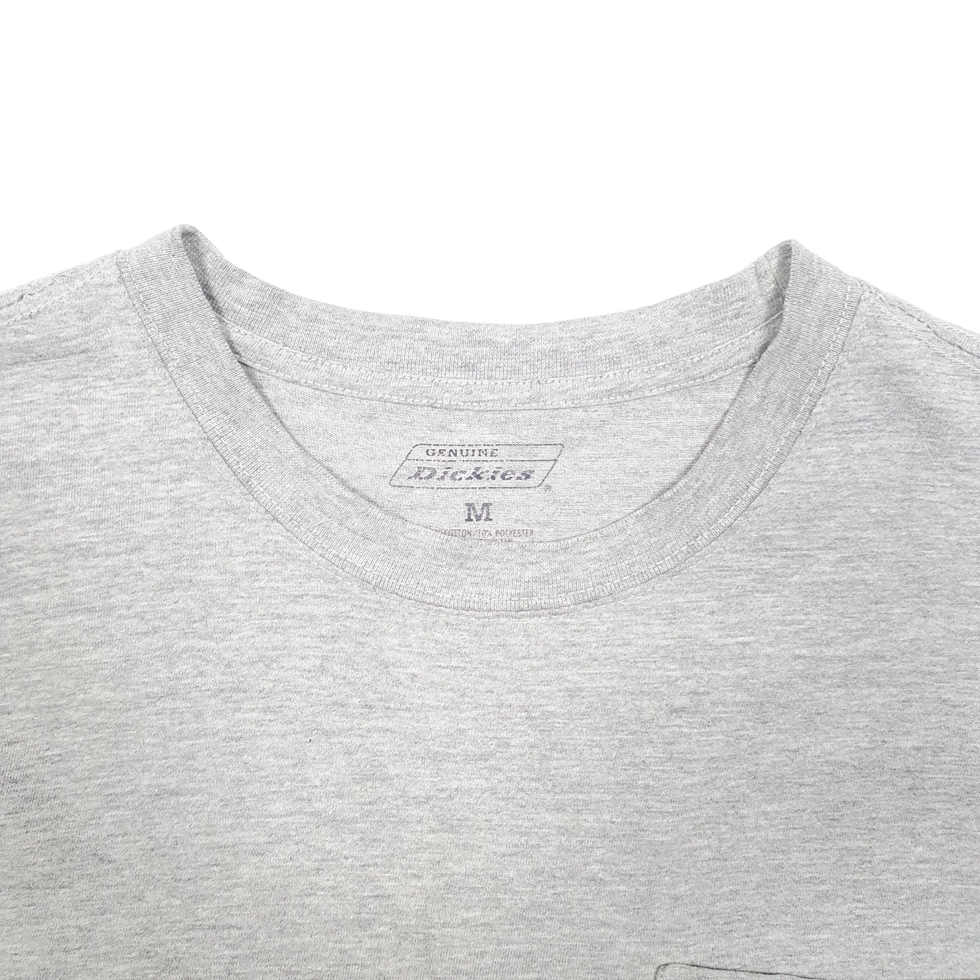 Mens Grey Dickies Pocket Workwear Short Sleeve T Shirt