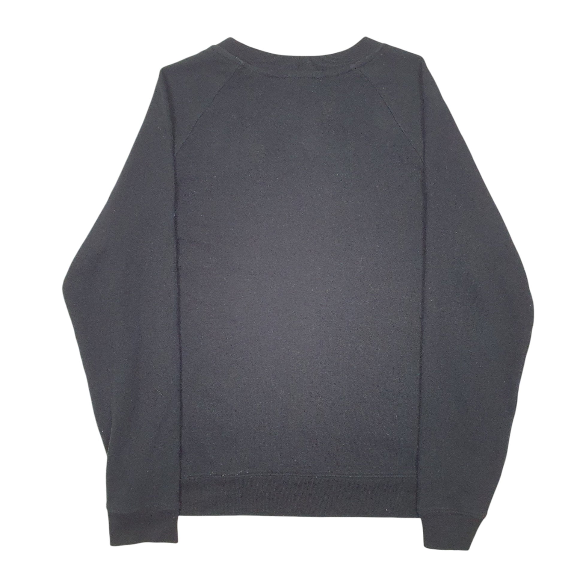 Womens Black Levis Spellout Raglan Crewneck Jumper