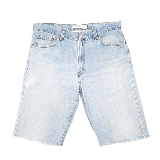 Mens Blue Levis Denim Jeans Jorts 505 Cut Offs Denim Shorts