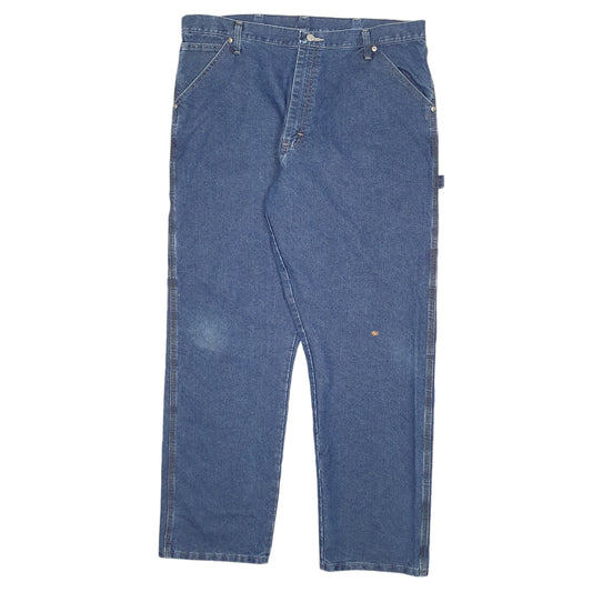 Mens Blue Wrangler Authentic Carpenter JeansW38 L32