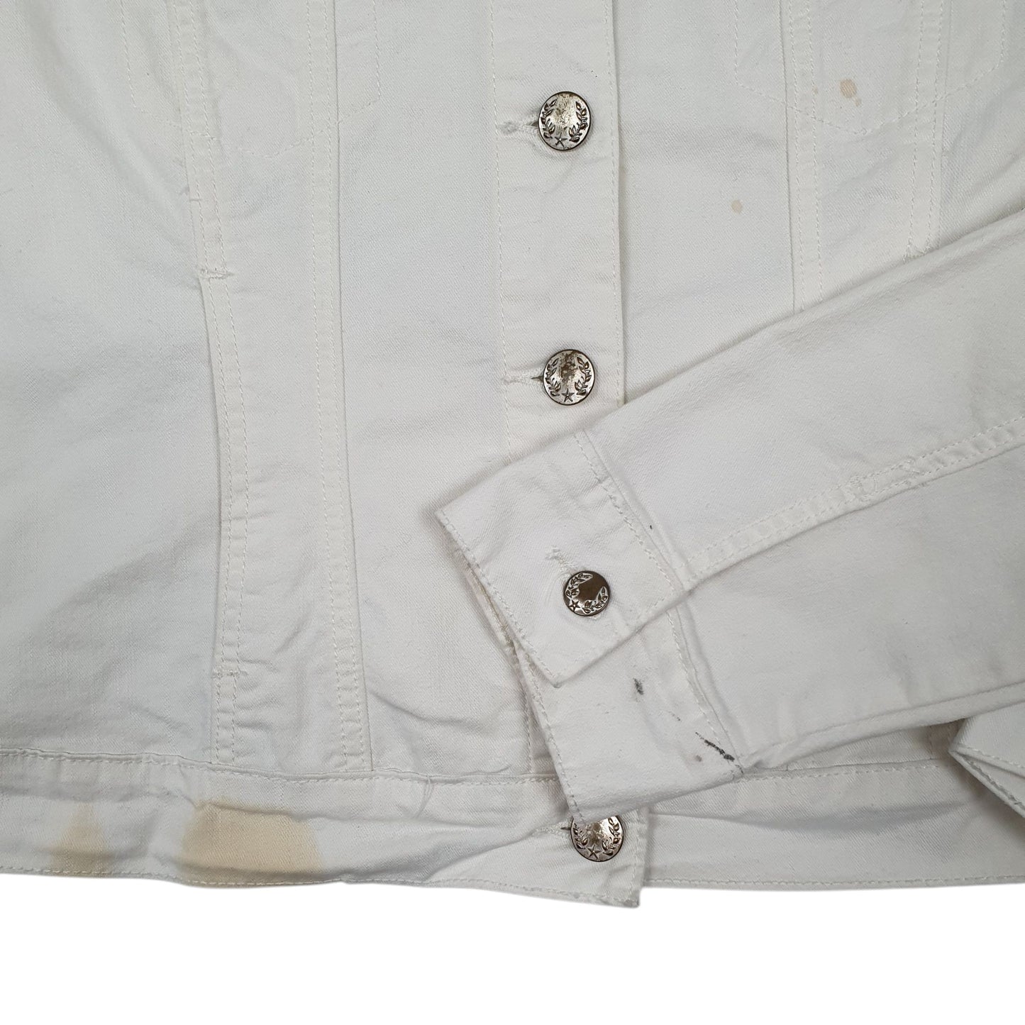 Womens White Levis Signature Trucker  Coat