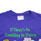 Womens Purple Blair Gambling Comedy Spellout Crewneck Jumper