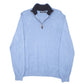 Mens Blue Nautica Knit Quarter Zip Jumper