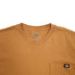 Mens Brown Dickies Pocket Short Sleeve T Shirt