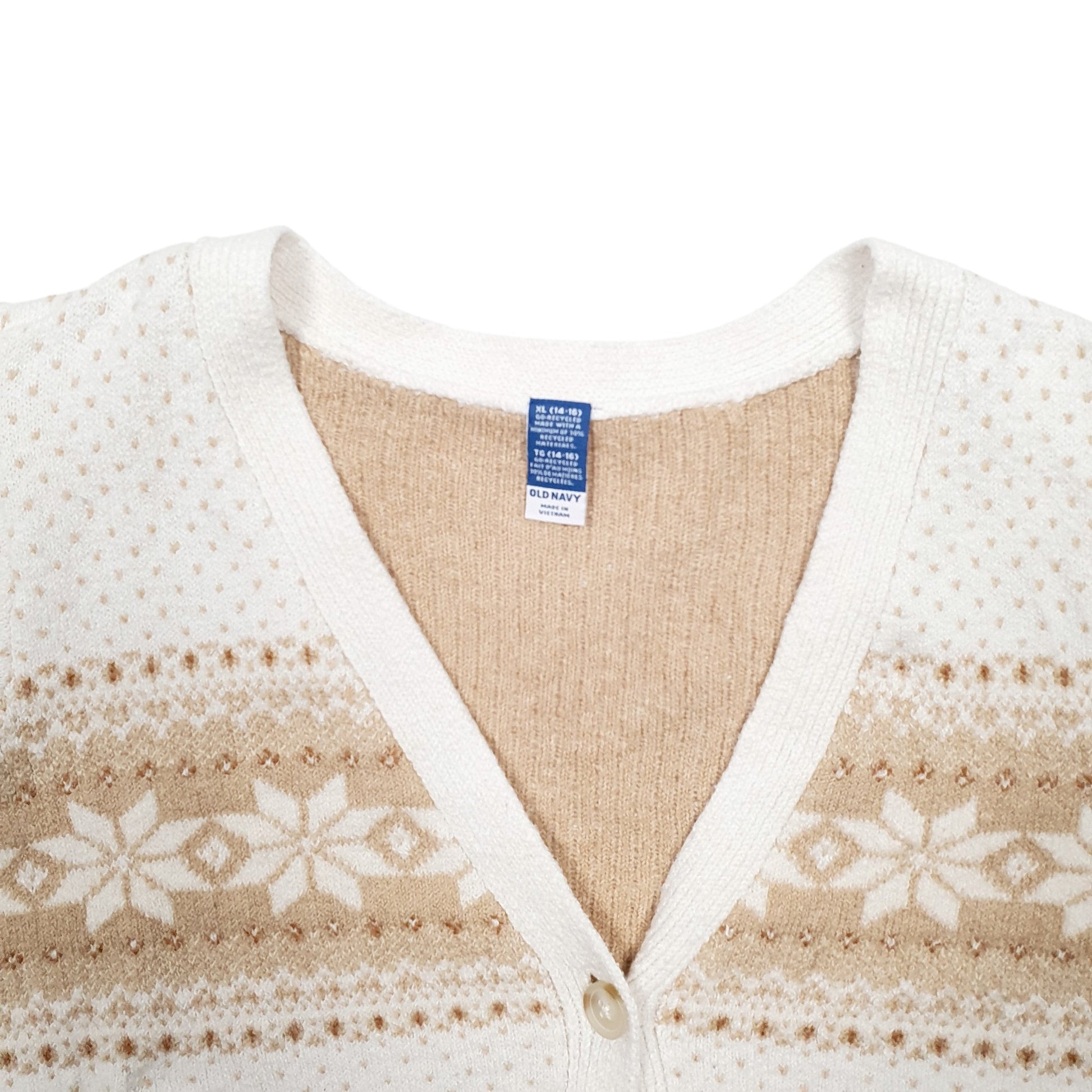 Mens Beige Old Navy  Cardigan Jumper