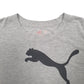 Mens Grey Puma Spellout Short Sleeve T Shirt
