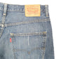 Mens Blue Levis Denim Jeans Jorts 569 Relaxed Baggy Denim Shorts