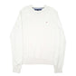 Mens Cream Tommy Hilfiger Knit Crewneck Jumper
