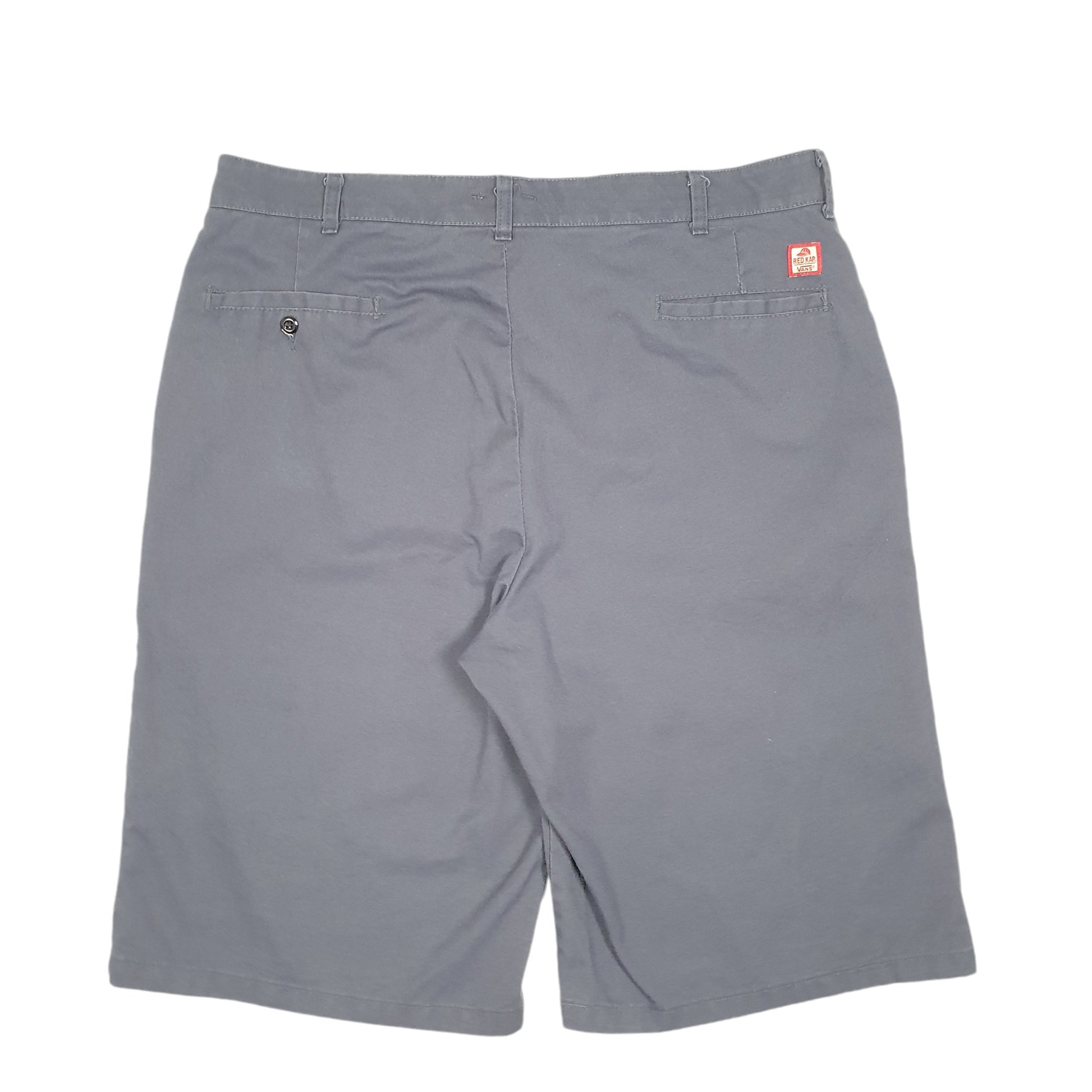 Mens Grey Red Kap Vans Skateboarding BMX Workwear USA Chino Shorts