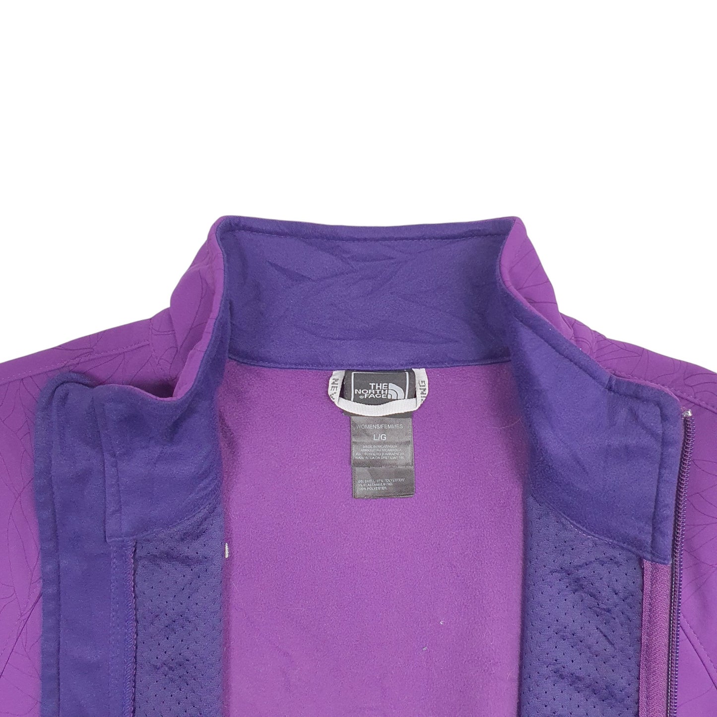 Womens Purple The North Face  Crewneck Coat