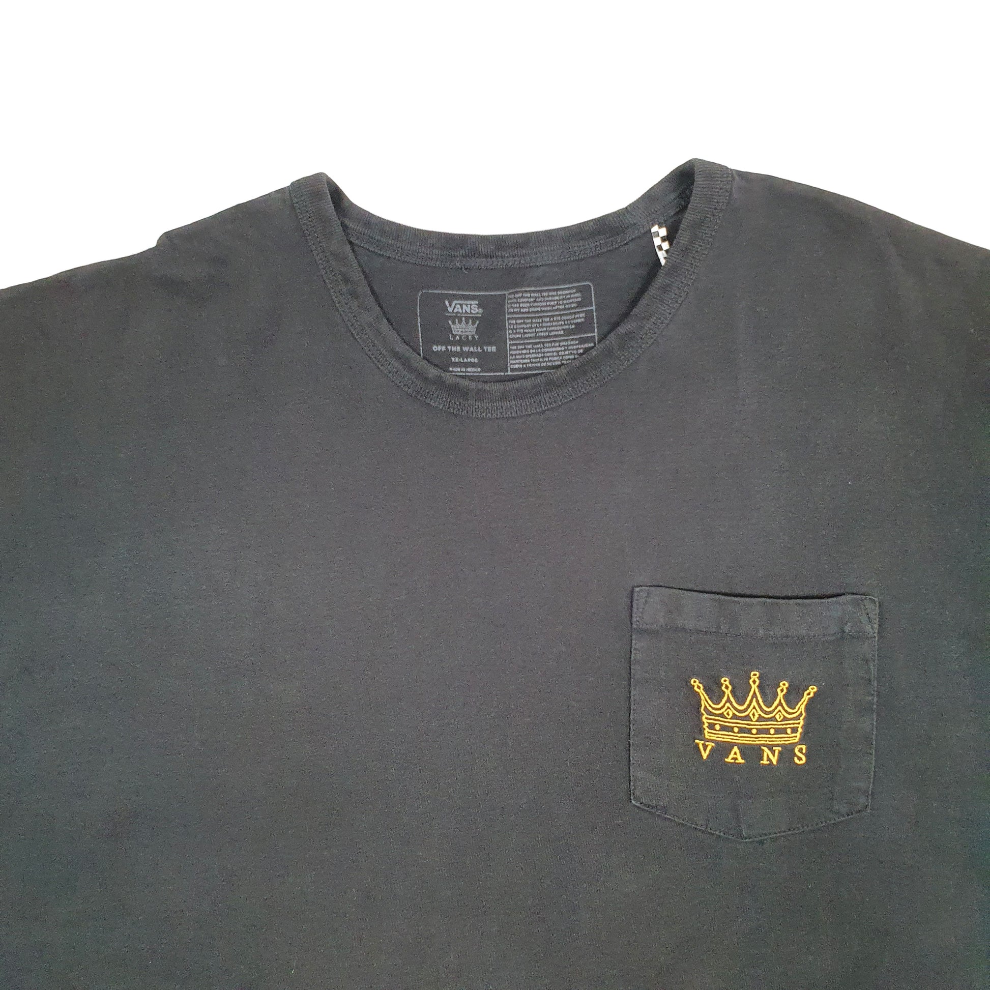 Mens Black Vans Dan Lacey BMX Short Sleeve T Shirt