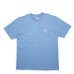 Mens Blue Carhartt Pocket Short Sleeve T Shirt