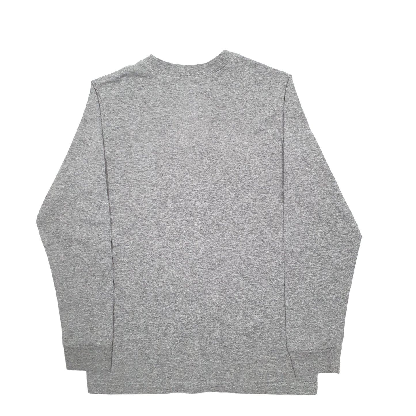 Mens Grey Nike Spellout Long Sleeve T Shirt