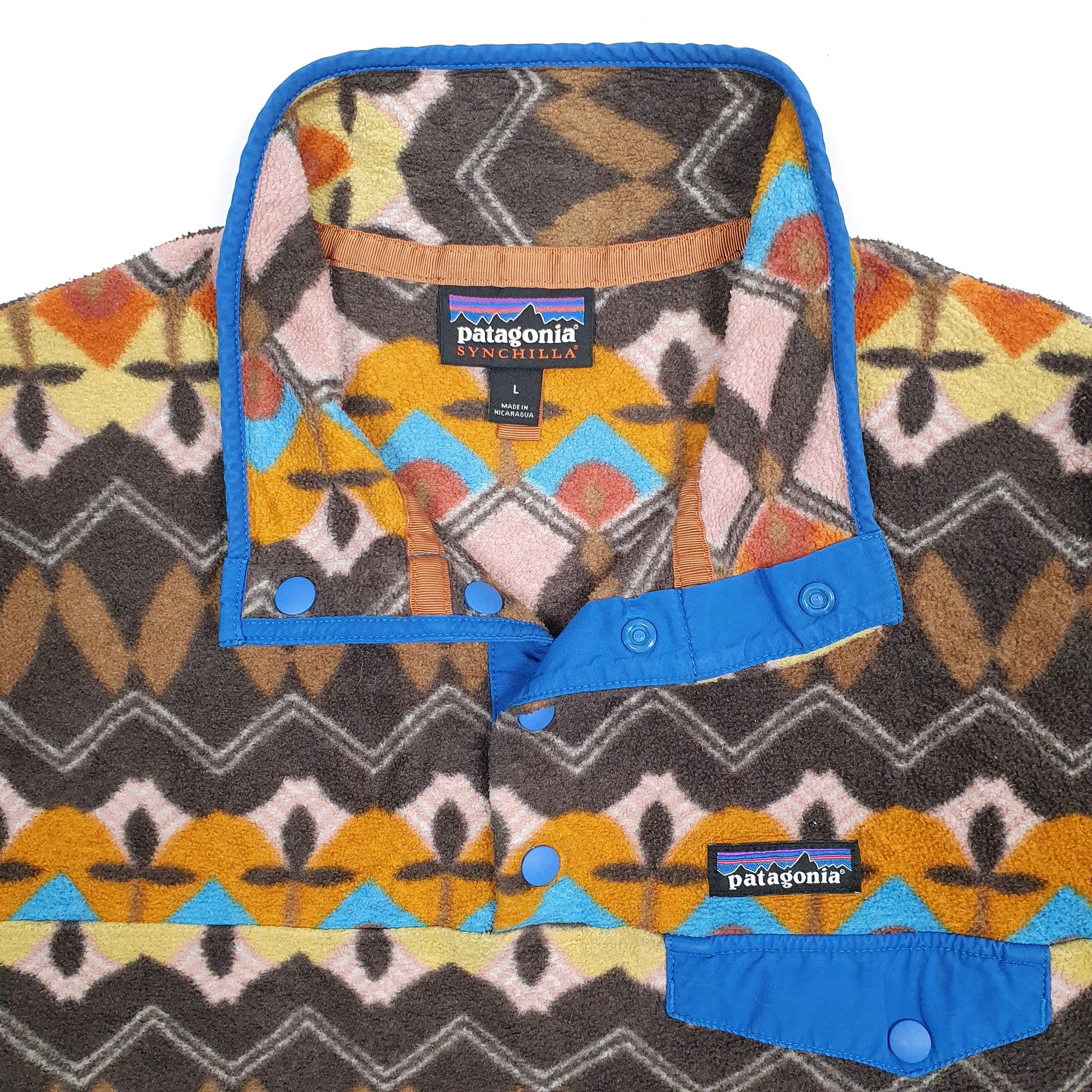 Womens Patagonia Orange Quarter Zip Synchila 25455 2020 Aztec