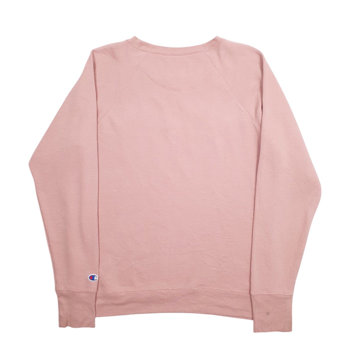 Womens Pink Champion Spellout Crewneck Jumper